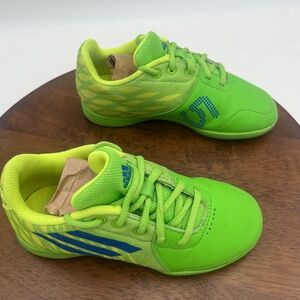 Adidas FreeFootball Speedkick Sala Green Kid Sneakers Sz 13 Indoor Football Shoe
